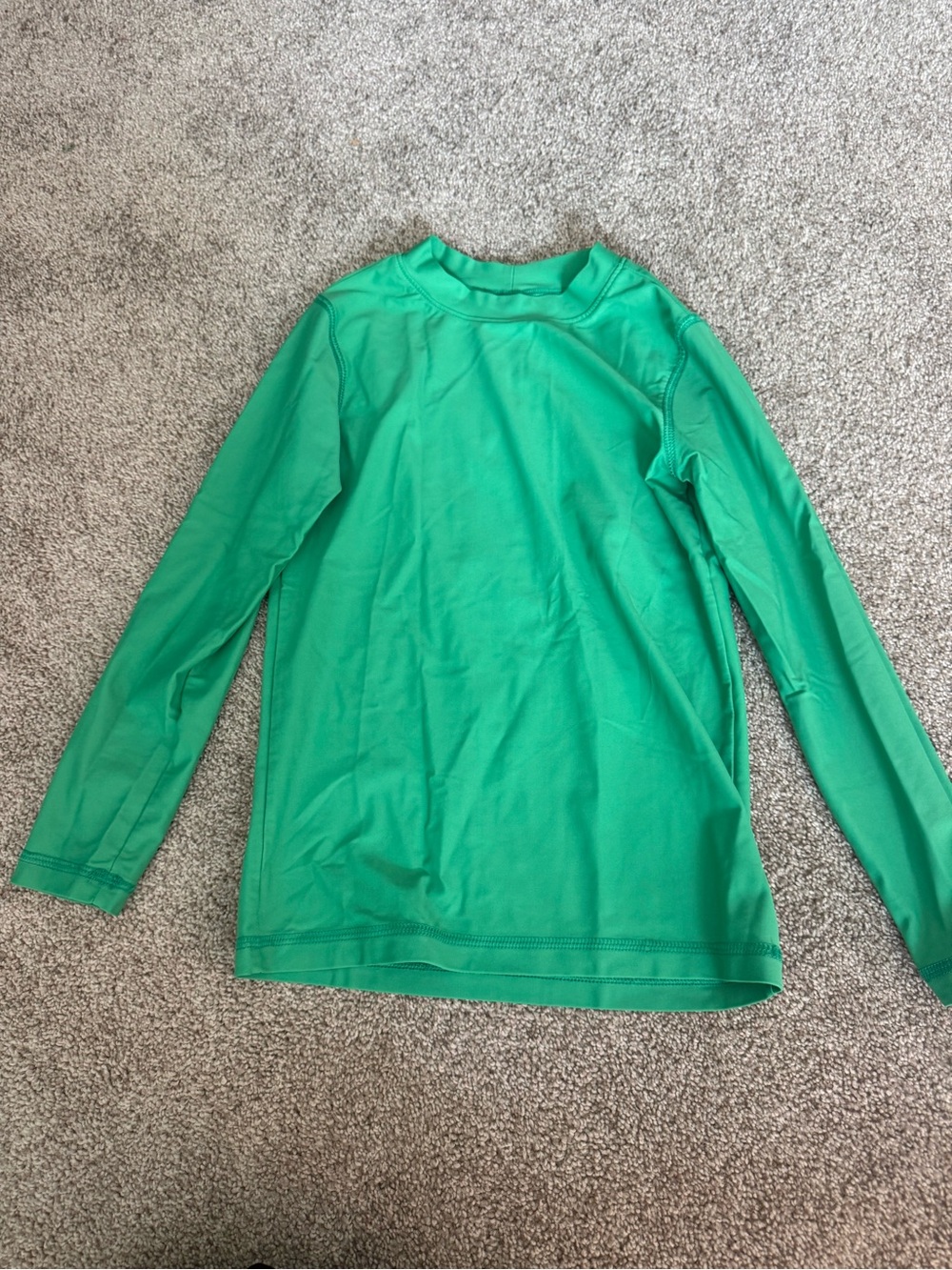 Primary Green Long Sleeve Swim Top